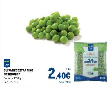 Oferta de Metro Chef - Guisante Extra Fino  por 2,4€ en Makro