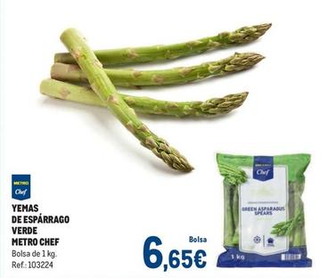 Oferta de Metro Chef - Yemas De Espárrago Verde por 6,65€ en Makro