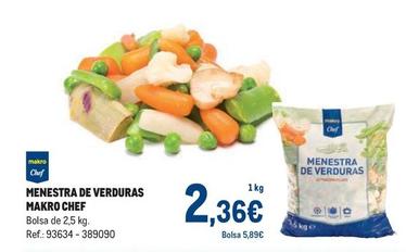 Oferta de Makro Chef - Menestra De Verduras por 2,36€ en Makro