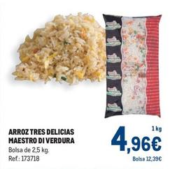 Oferta de Maestro Di Verdura Arroz Tres Delicias por 4,96€ en Makro
