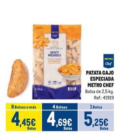 Oferta de Metro Chef - Patata Gajo Especiada por 5,25€ en Makro