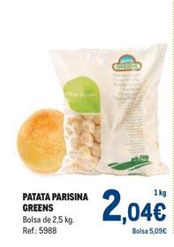Oferta de Greens - Patata Parisina  por 2,04€ en Makro