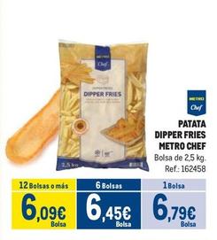 Oferta de Metro Chef - Patata Dipper Fries por 6,79€ en Makro
