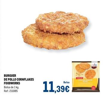 Oferta de Foodworks - Burguer De Pollo Cornflakes  por 11,39€ en Makro