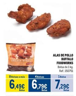 Oferta de Foodworks - Alas De Pollo Buffalo  por 7,29€ en Makro
