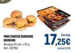 Oferta de Kooking - Mini Cheese Burguer  por 17,25€ en Makro