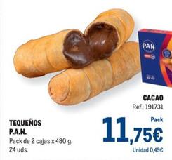 Oferta de Pan - Tequeños Cacao por 11,75€ en Makro