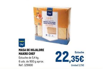Oferta de Makro Chef  - Masa De Hojaldre  por 22,35€ en Makro