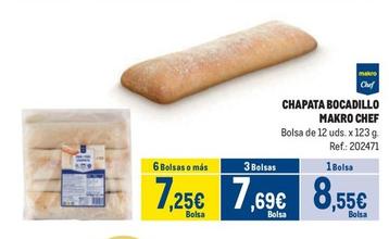 Oferta de Makro Chef - Chapata Bocadillo por 8,55€ en Makro