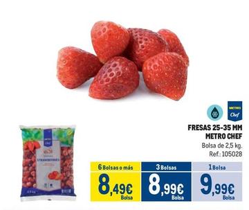 Oferta de Metro Chef - Fresas 25-35 Mm por 9,99€ en Makro