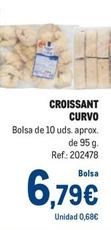 Oferta de Makro Chef - Bollería Para Hornear Croissant Curvo por 6,79€ en Makro