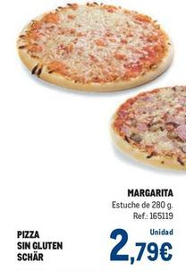 Oferta de Schär - Pizza Sin Gluten Margarita por 2,79€ en Makro