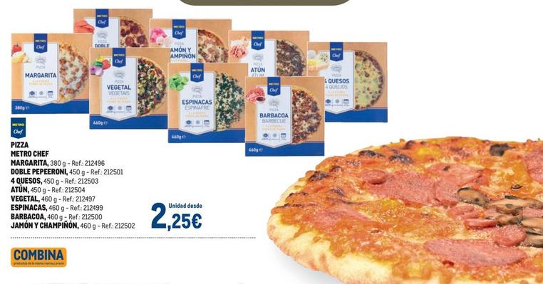 Oferta de Metro Chef - Pizza Margarita por 2,25€ en Makro