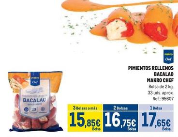Oferta de Makro - Pimientos Rellenos Bacalao por 17,65€ en Makro