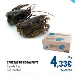 Oferta de Cabezas De Bogavante por 4,33€ en Makro