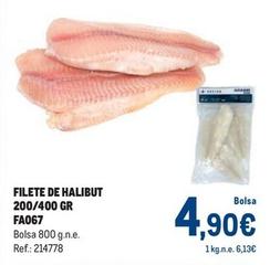 Oferta de Filete De Halibut por 4,9€ en Makro