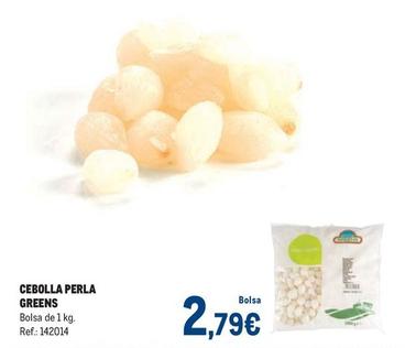 Oferta de Greens - Cebolla Perla por 2,79€ en Makro