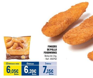 Oferta de Makro - Fingers De Pollo Foodworks por 7,15€ en Makro