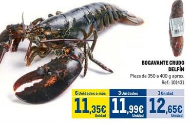 Oferta de Delfín - Bogavante Crudo por 12,65€ en Makro