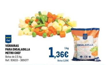Oferta de Metro Chef - Verduras Para Ensaladilla por 1,36€ en Makro