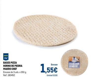 Oferta de Makro - Bases Pizza Horno De Piedra por 1,55€ en Makro