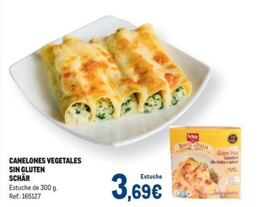 Oferta de Schär - Canelones Vegetales Sin Gluten por 3,69€ en Makro