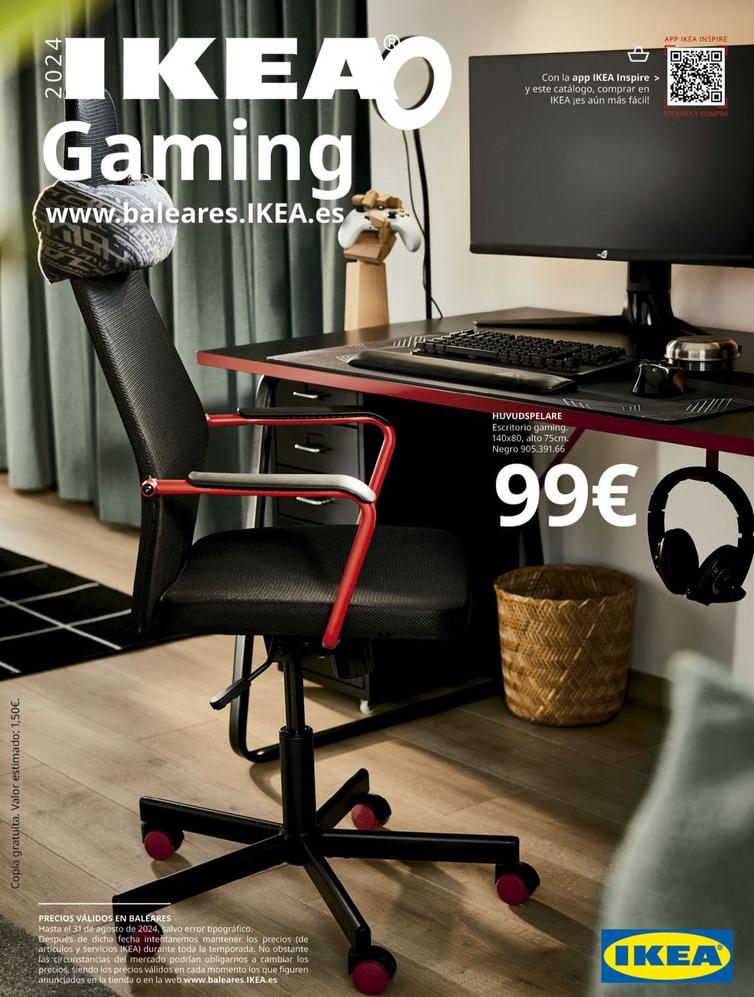 Oferta de Ikea - Escritorio Gaming por 99€ en IKEA