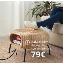 Oferta de Gamlehult Reposapiés Con Almacenaje por 79€ en IKEA