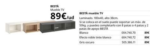 Oferta de Bestå - Mueble Tv por 89€ en IKEA