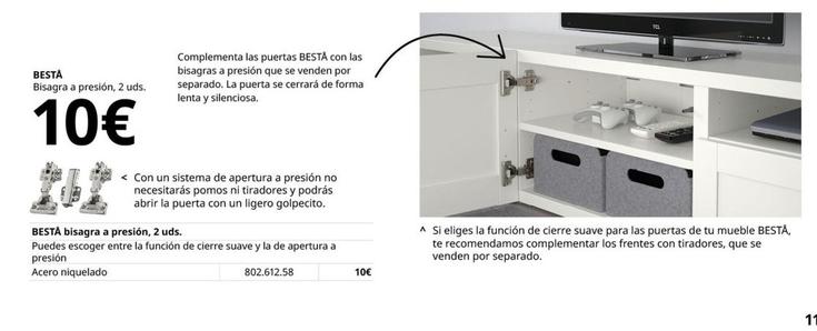 Oferta de Ikea - Bisagra A Presión por 10€ en IKEA