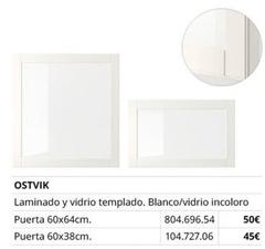 Oferta de Ikea - Laminado Y Vidrio Templado. Blanco/vidrio Incoloro por 45€ en IKEA