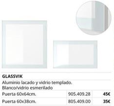 Oferta de Ikea - Aluminio Lacado Y Vidrio Templado. Blanco/vidrio Esmerilado por 35€ en IKEA