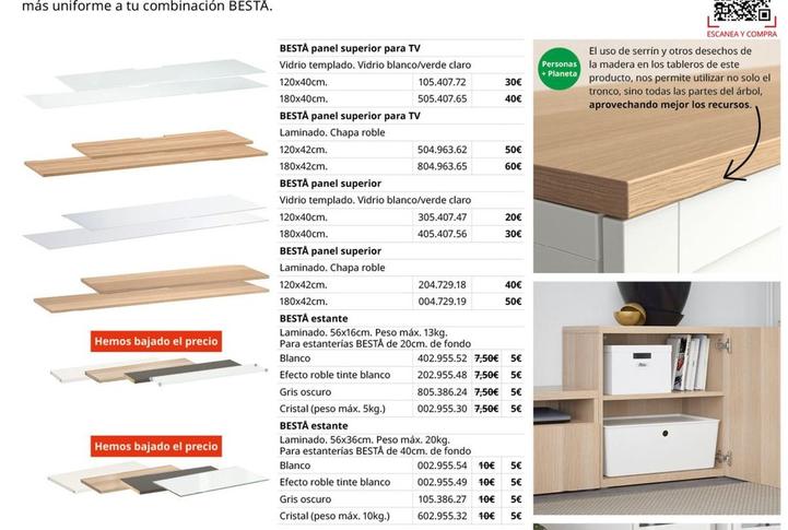 Oferta de Ikea - Panel Superior Para Tv por 30€ en IKEA