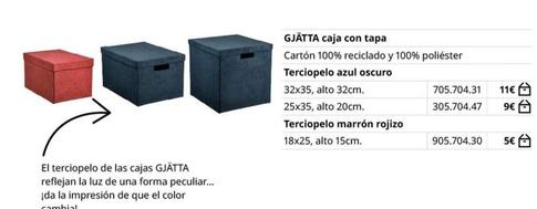 Oferta de Caja con tapa por 11€ en IKEA