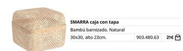 Oferta de Ikea - Smarra Caja Con Tapa por 21€ en IKEA