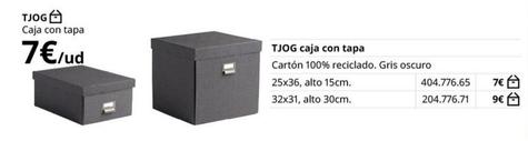 Oferta de Ikea - Tjog Caja Con Tapa por 7€ en IKEA