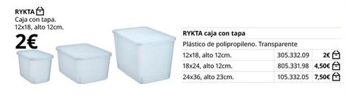 Oferta de Ikea - Rykta Caja Con Tapa por 2€ en IKEA
