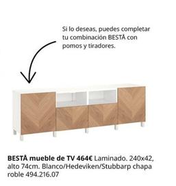 Oferta de Ikea - Bestå Mueble De Tv por 464€ en IKEA