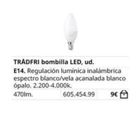 Oferta de Ikea - Bombilla Led por 9€ en IKEA