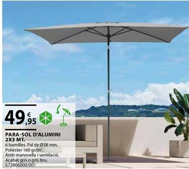 Oferta de Para - Sol D'alumini 2x3 Mt por 49,95€ en Fes Més