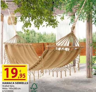 Oferta de Hamaca Serrells por 19,95€ en Fes Més