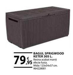 Oferta de Keter - Bagul Sprigwood 305 L por 79,95€ en Fes Més