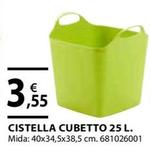 Oferta de Cistella Cubetto 25 L por 3,55€ en Fes Més