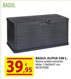 Oferta de Bagul Alpha 340 L. por 39,95€ en Fes Més