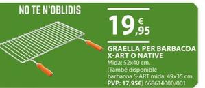 Oferta de Granella Per Barbacoa X-art O Native por 19,95€ en Fes Més