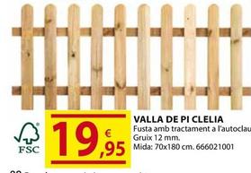 Oferta de Valla De Pi Clelia por 19,95€ en Fes Més