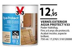 Oferta de 3V3 - Vernis Exterior Agua Protect V33 por 12,95€ en Fes Més