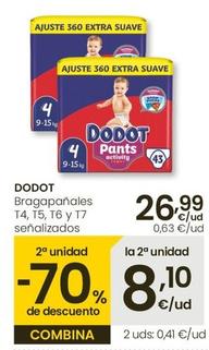 Oferta de Dodot - Bragapañales T4 T5 T6 Y T6 por 26,99€ en Eroski