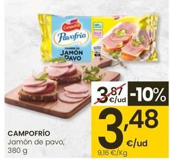 Oferta de Campofrío - Jamón De Pavo por 3,48€ en Eroski