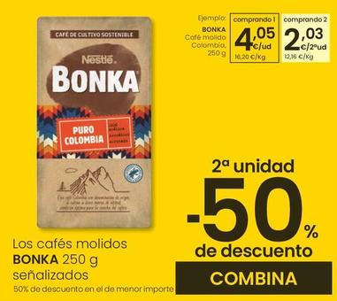 Oferta de Bonka - Cafe Molido Colombia por 4,05€ en Eroski